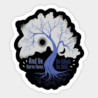 Sun Moon and Tree Sticker